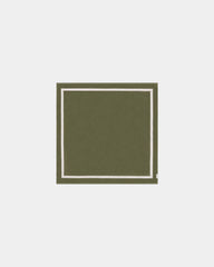 Asciugamano da spiaggia 170x170 da personalizzare - Verde Oliva / Crema