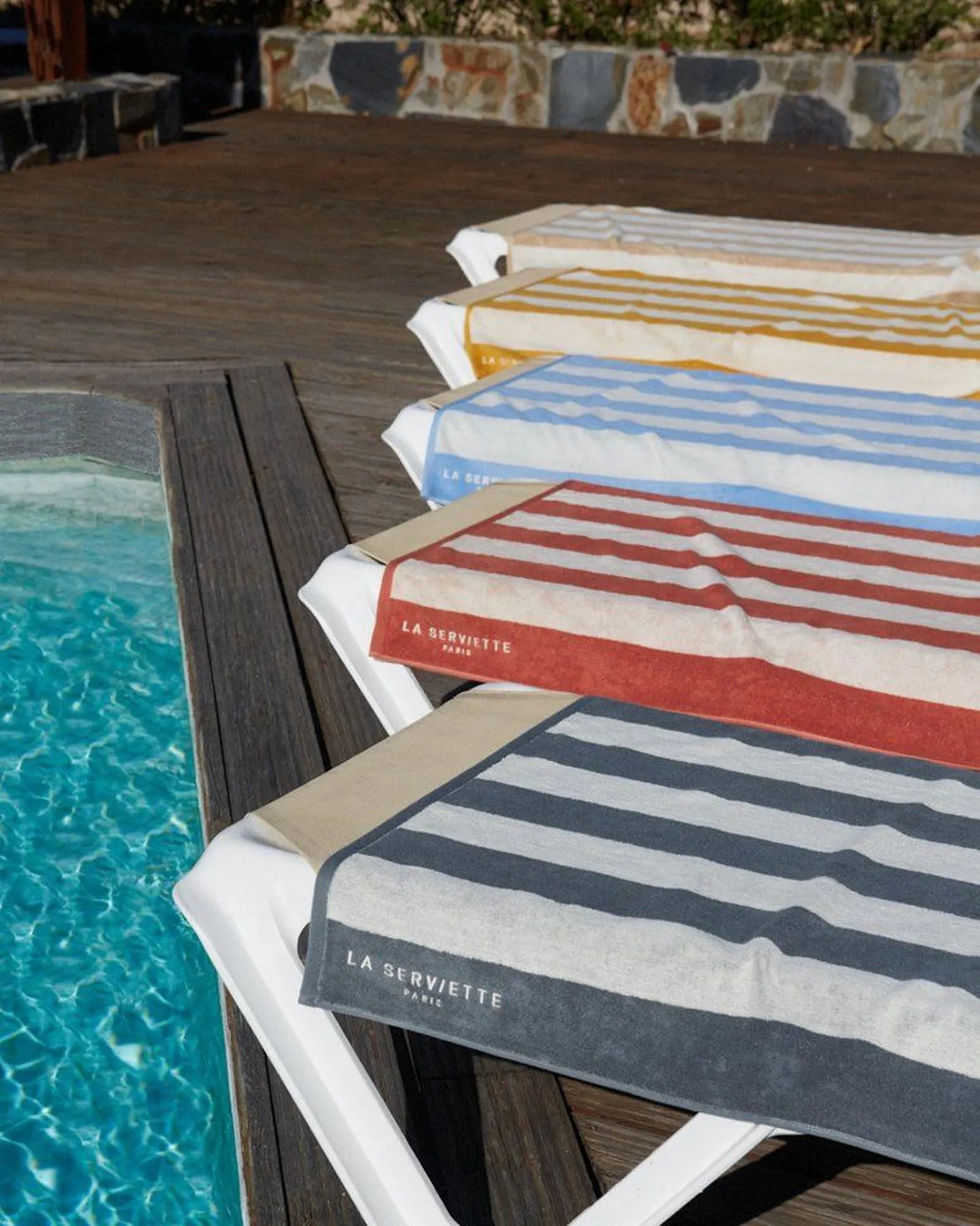 Asciugamano La Serviette Riviera 90x170 da personalizzare - 4