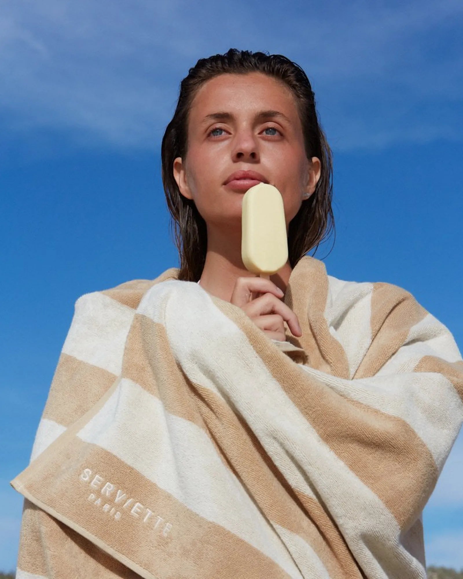 Asciugamano La Serviette Riviera 90x170 da personalizzare - 16