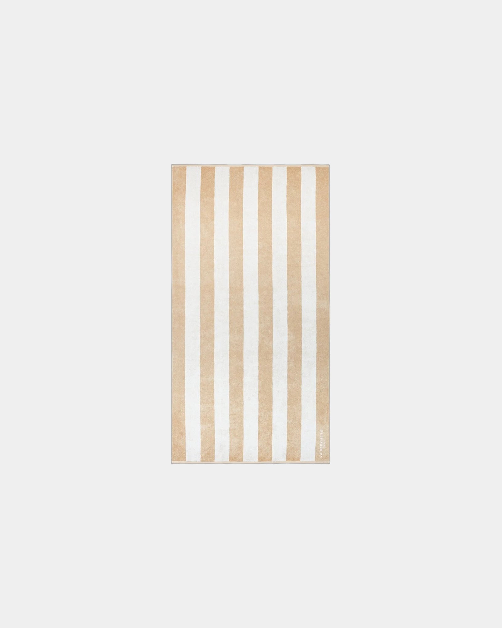 Asciugamano La Serviette Riviera 90x170 da personalizzare - Sabbia / Crema