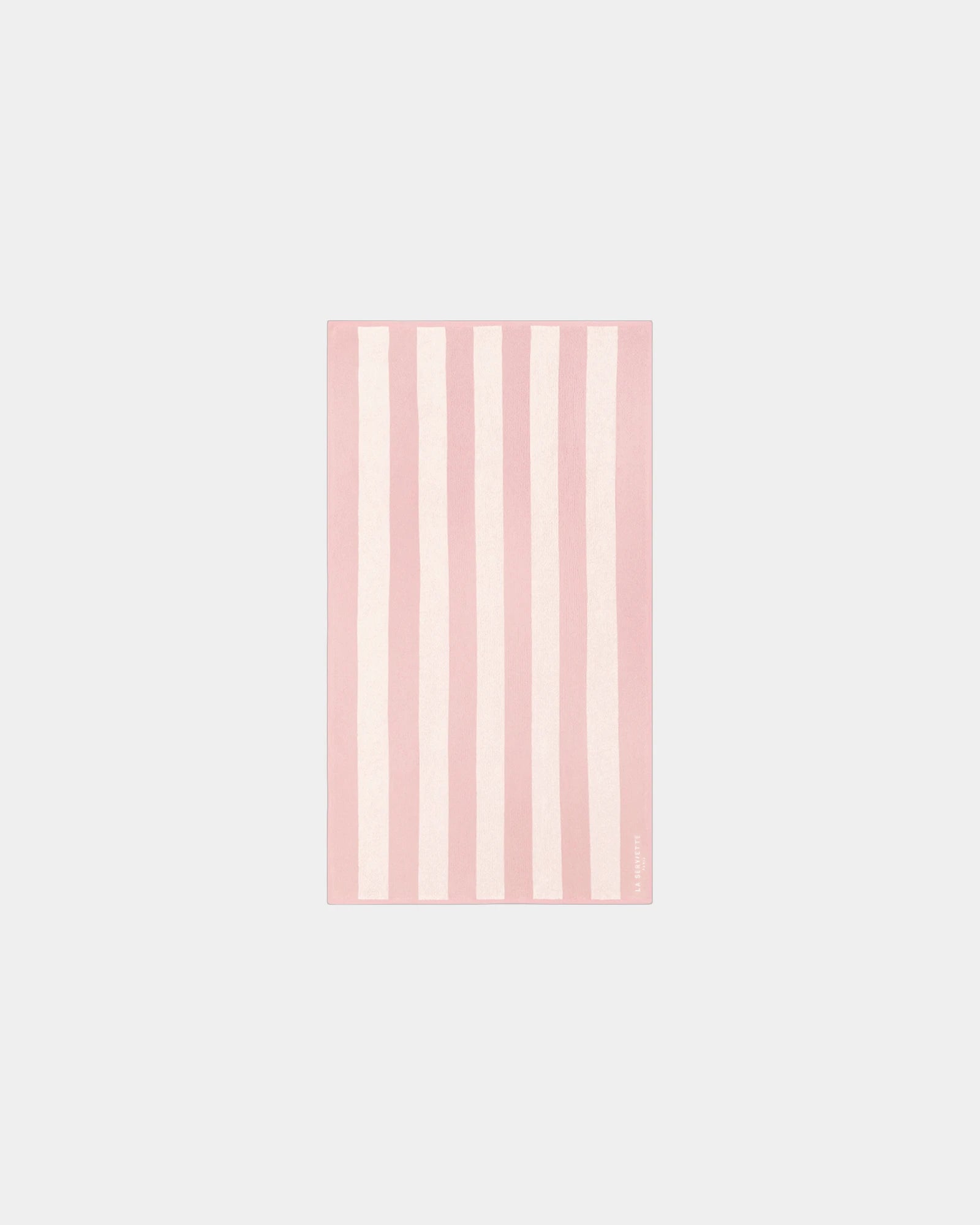 Asciugamano La Serviette Riviera 90x170 da personalizzare - Rosa Ninfea / Crema