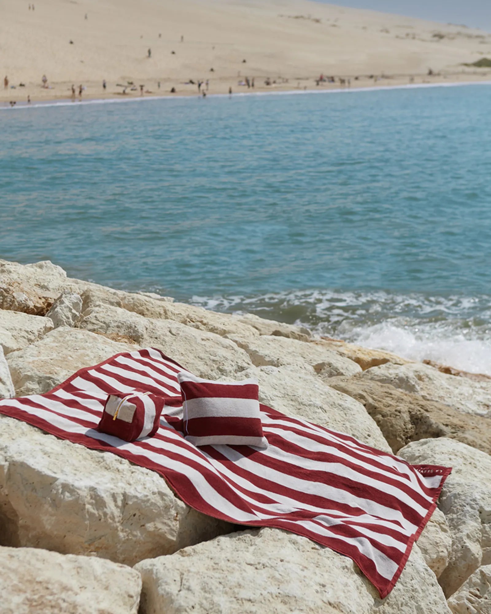 Asciugamano da spiaggia La Serviette Riviera 170x170 da personalizzare - 28