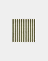 Asciugamano da spiaggia La Serviette Riviera 170x170 da personalizzare - Verde Oliva / Crema