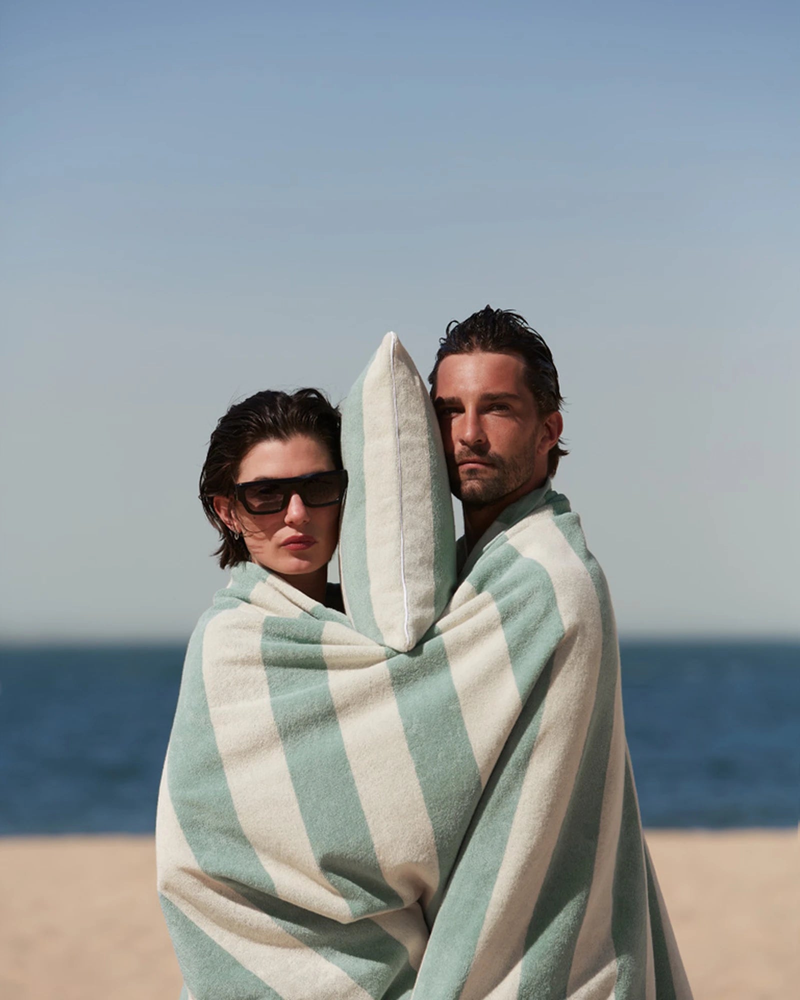 Asciugamano da spiaggia La Serviette Riviera 170x170 da personalizzare - 32