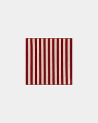 Asciugamano da spiaggia La Serviette Riviera 170x170 da personalizzare - Rosso Granato / Crema