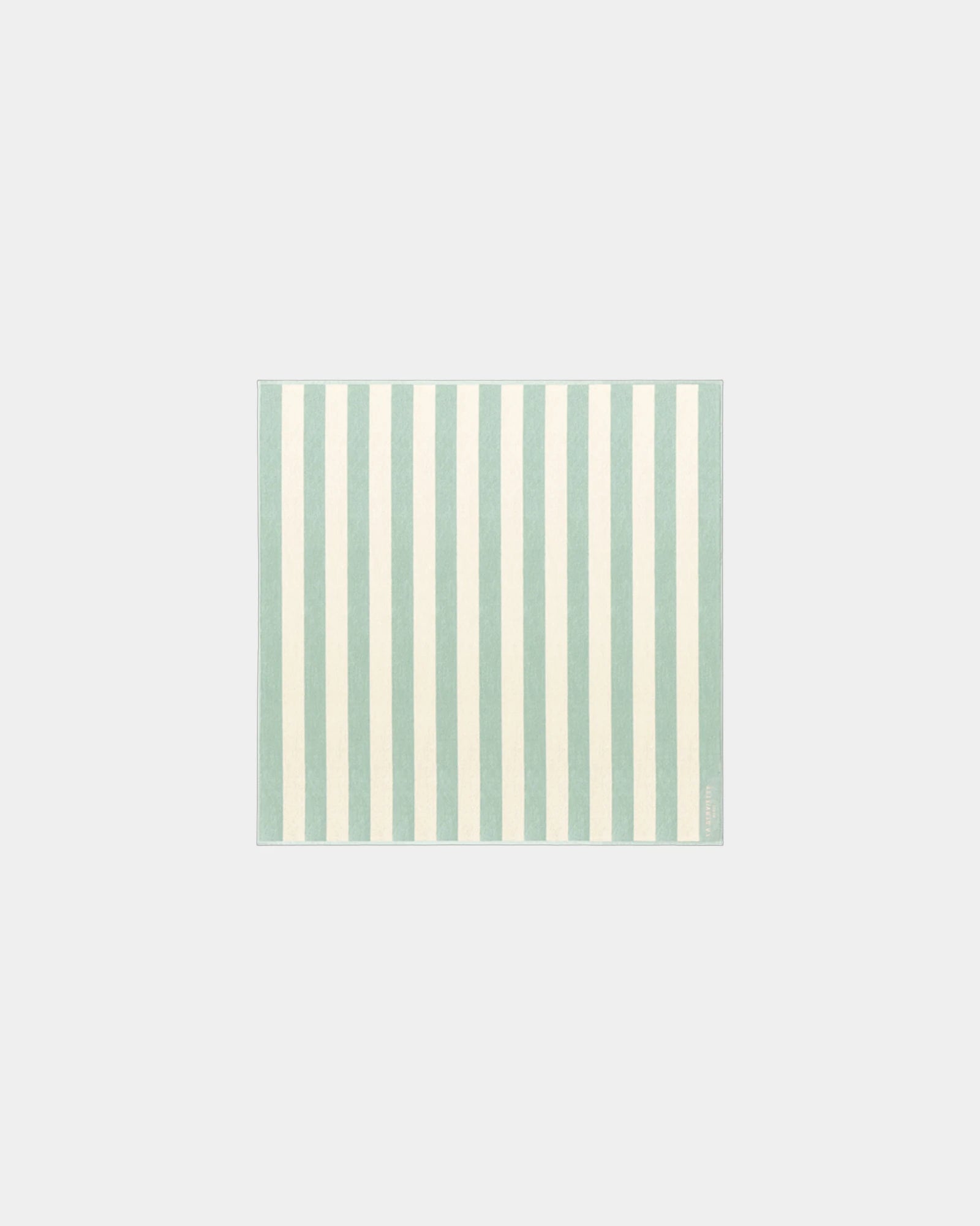 Asciugamano da spiaggia La Serviette Riviera 170x170 da personalizzare - Verde Acqua / Crema
