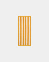 Asciugamano da spiaggia Riviera 90x200 da personalizzare - Giallo Oro / Crema