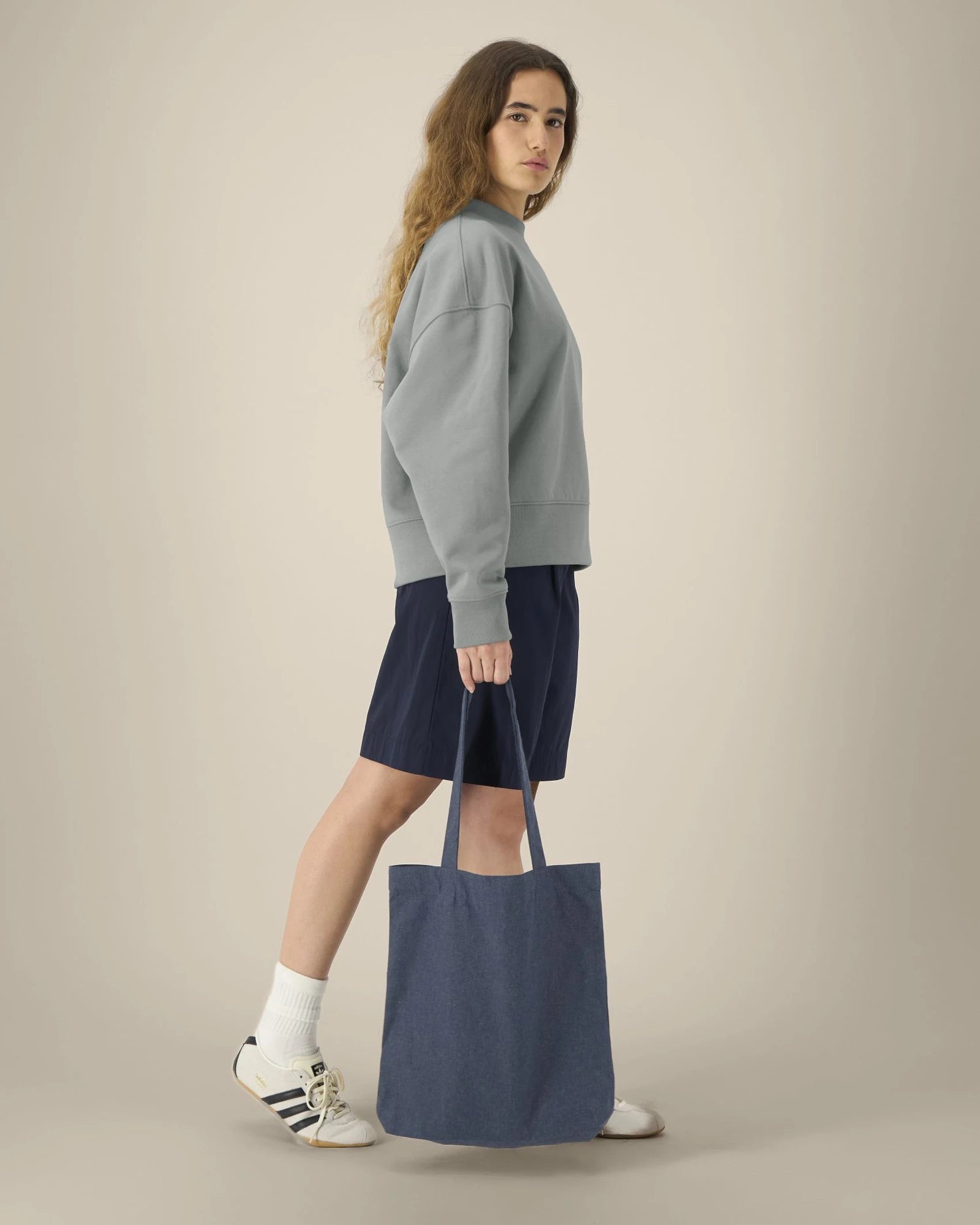 Shopper tessuto riciclato Stanley/Stella da personalizzare - Blu notte