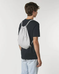 Sacca sportiva Stanley/Stella cotone riciclato da personalizzare - Grigio melange