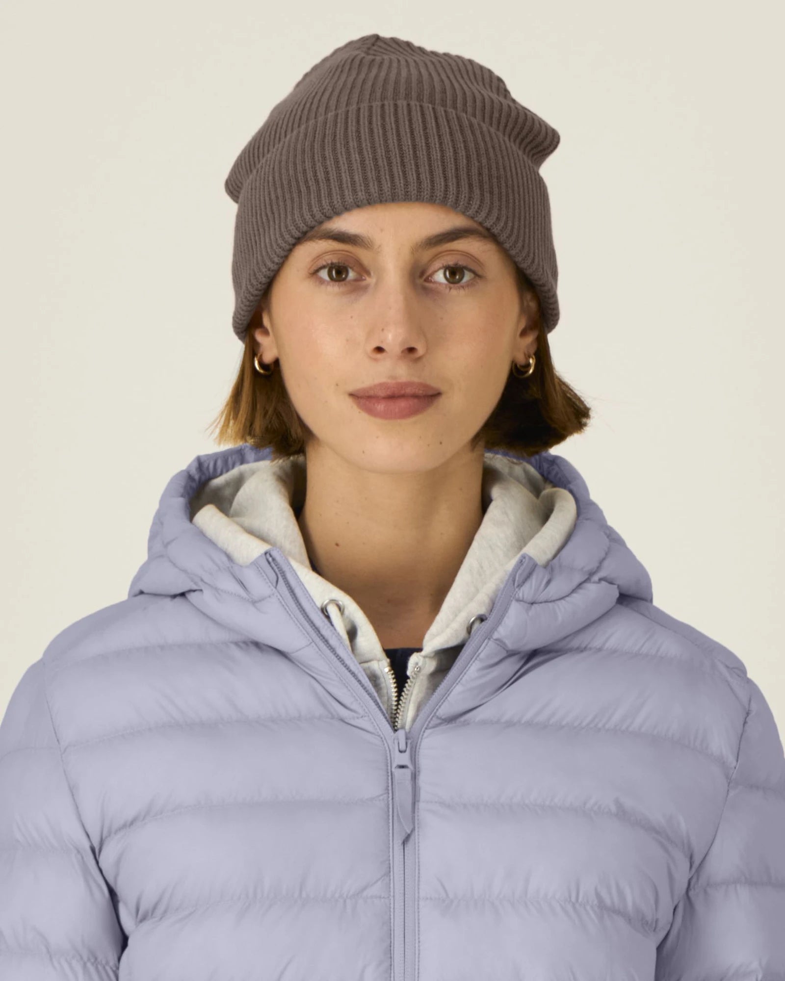 Berretto cotone bio Stanley/Stella da personalizzare - Marrone moka