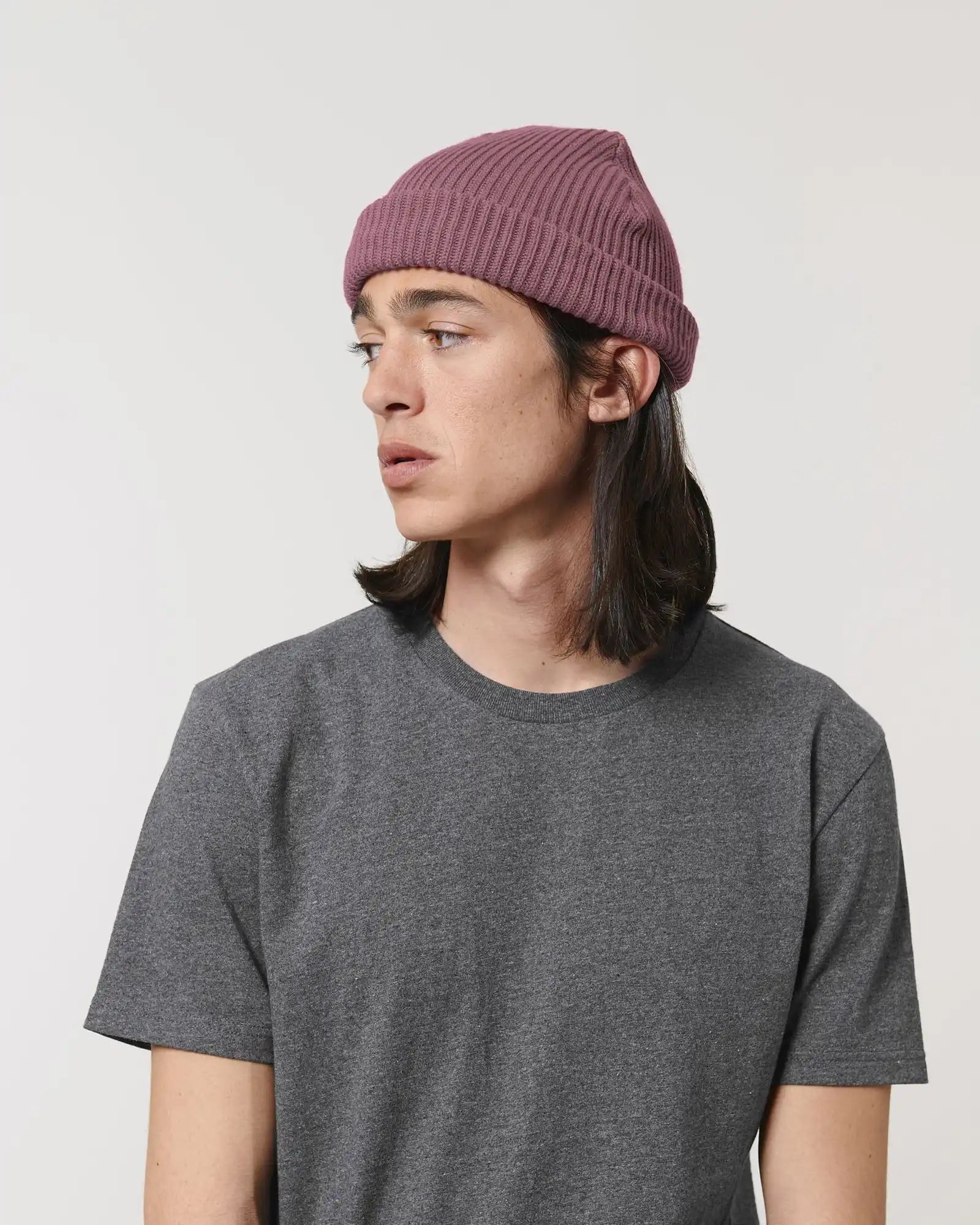 Berretto cotone bio Stanley/Stella da personalizzare - Rosa hibiscus