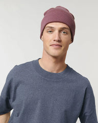 Berretto cotone bio Stanley/Stella Rib da personalizzare - Rosa hibiscus