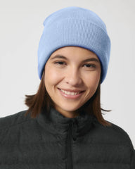 Berretto cotone bio Stanley/Stella Rib da personalizzare - Blue Soul