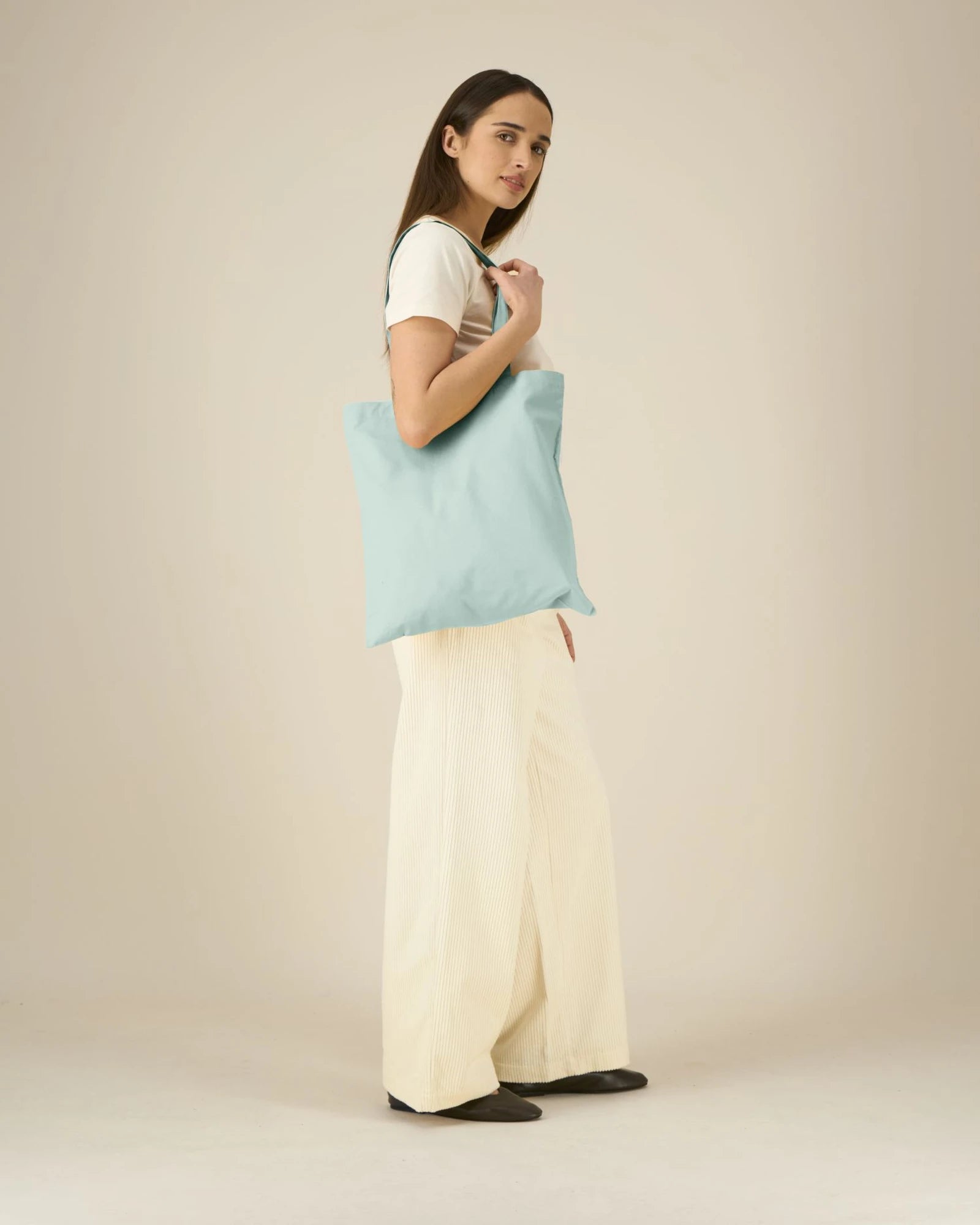 Shopper cotone bio Stanley/Stella Light da personalizzare - Blu Caraibi