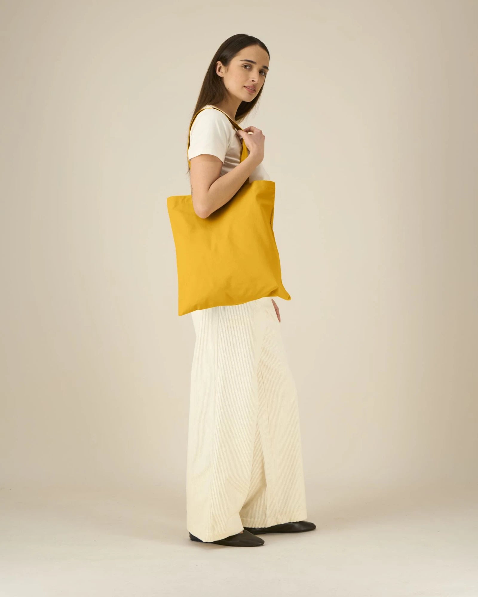 Shopper cotone bio Stanley/Stella Light da personalizzare - Giallo Spectra
