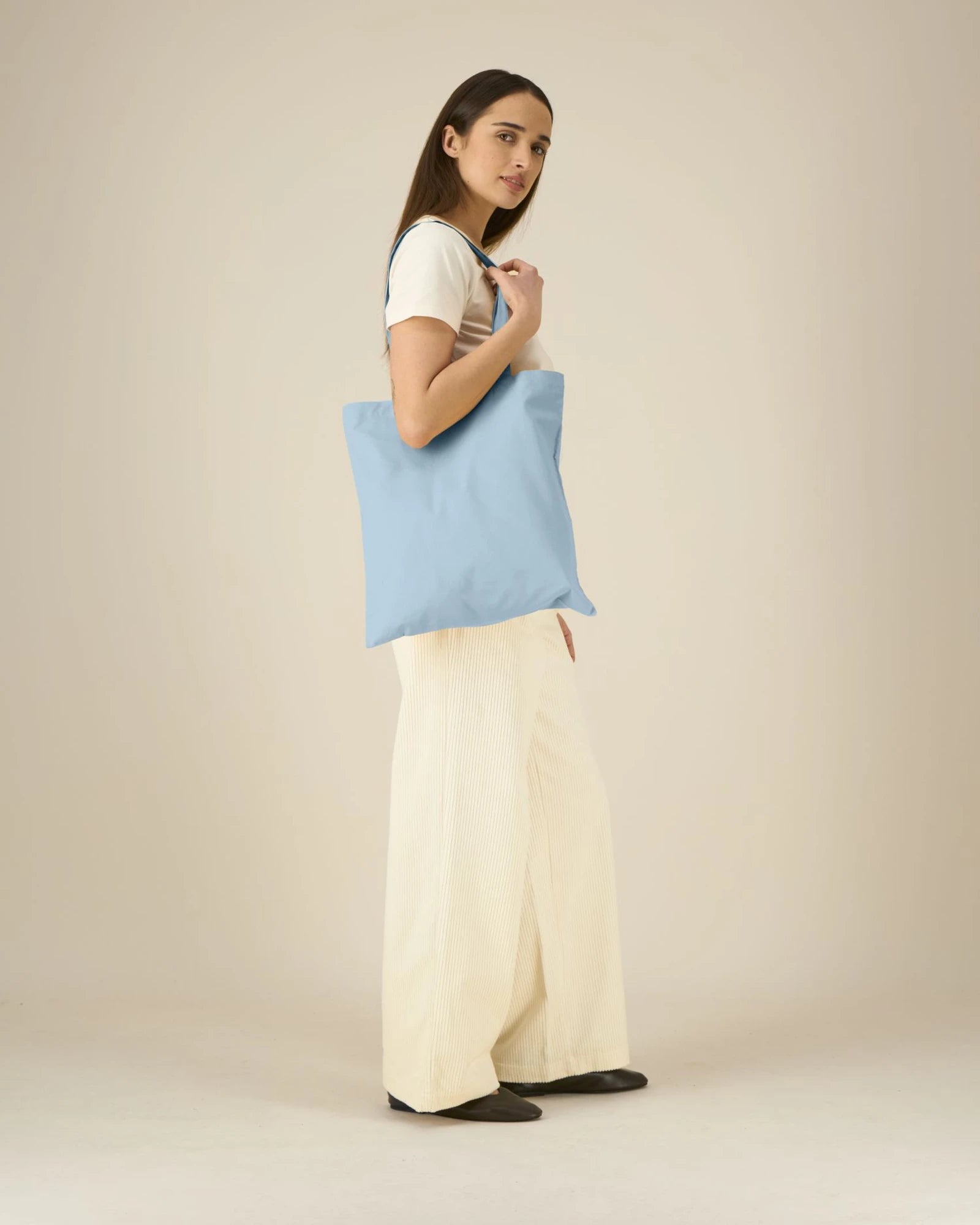Shopper cotone bio Stanley/Stella Light da personalizzare - Azzurro
