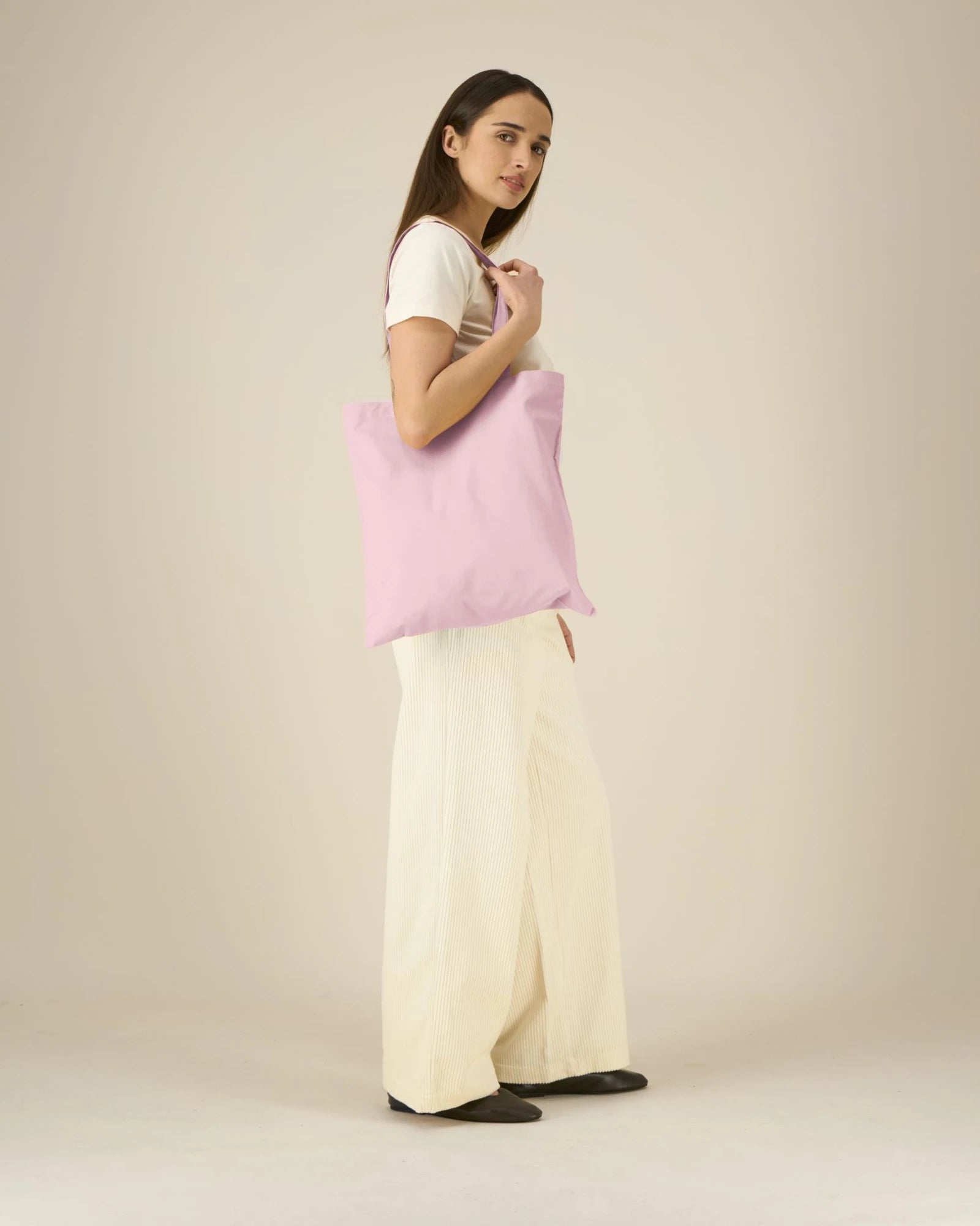 Shopper cotone bio Stanley/Stella Light da personalizzare - Rosa Cotone