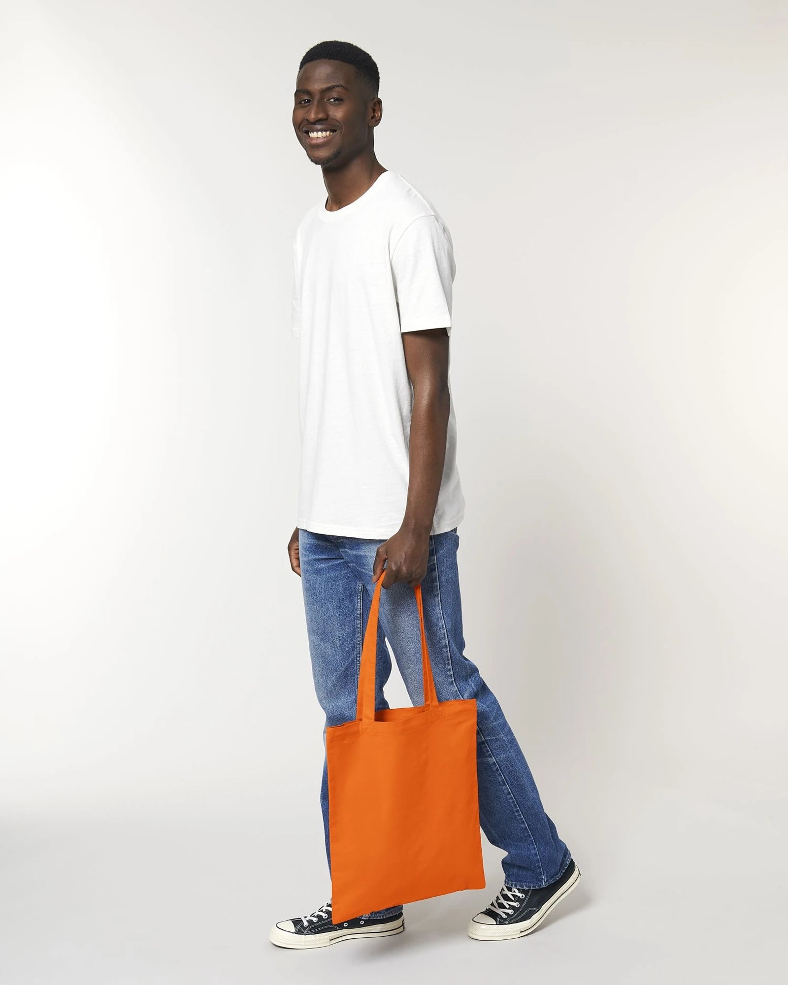 Shopper cotone bio Stanley/Stella Light da personalizzare - Arancione Brillante