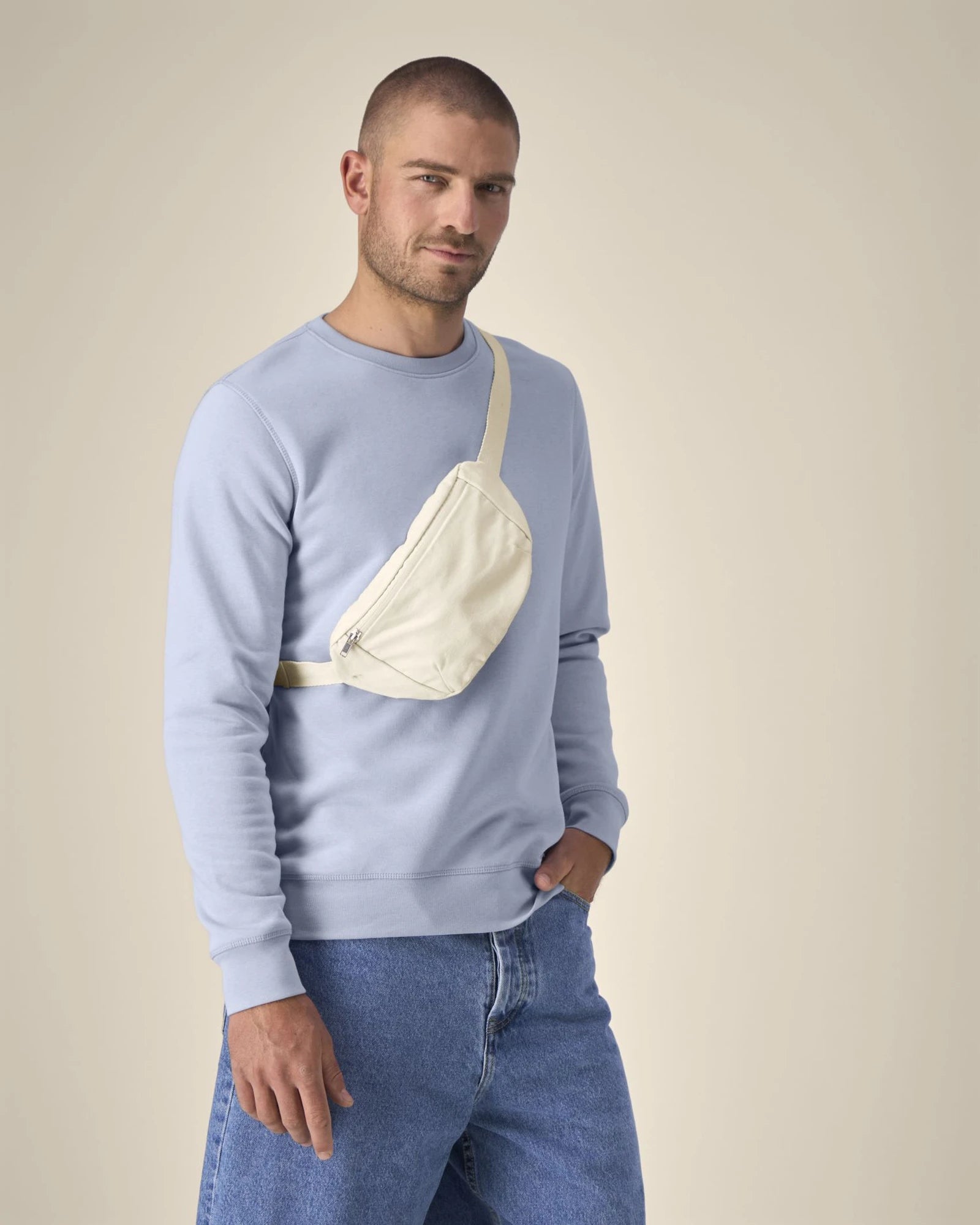 Marsupio cotone riciclato Stanley/Stella da personalizzare - Naturale