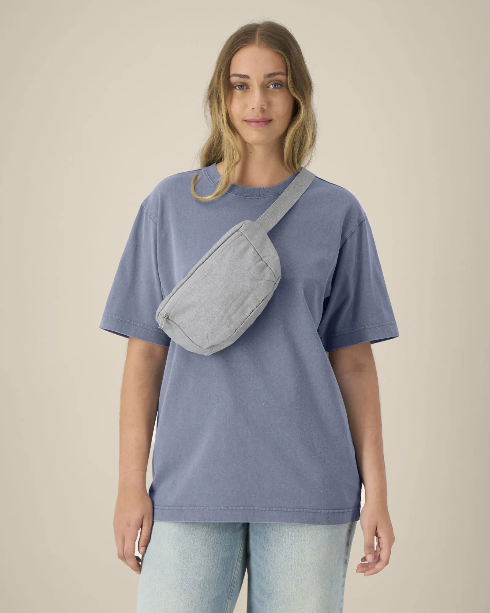Marsupio cotone riciclato Stanley/Stella da personalizzare - Grigio melange