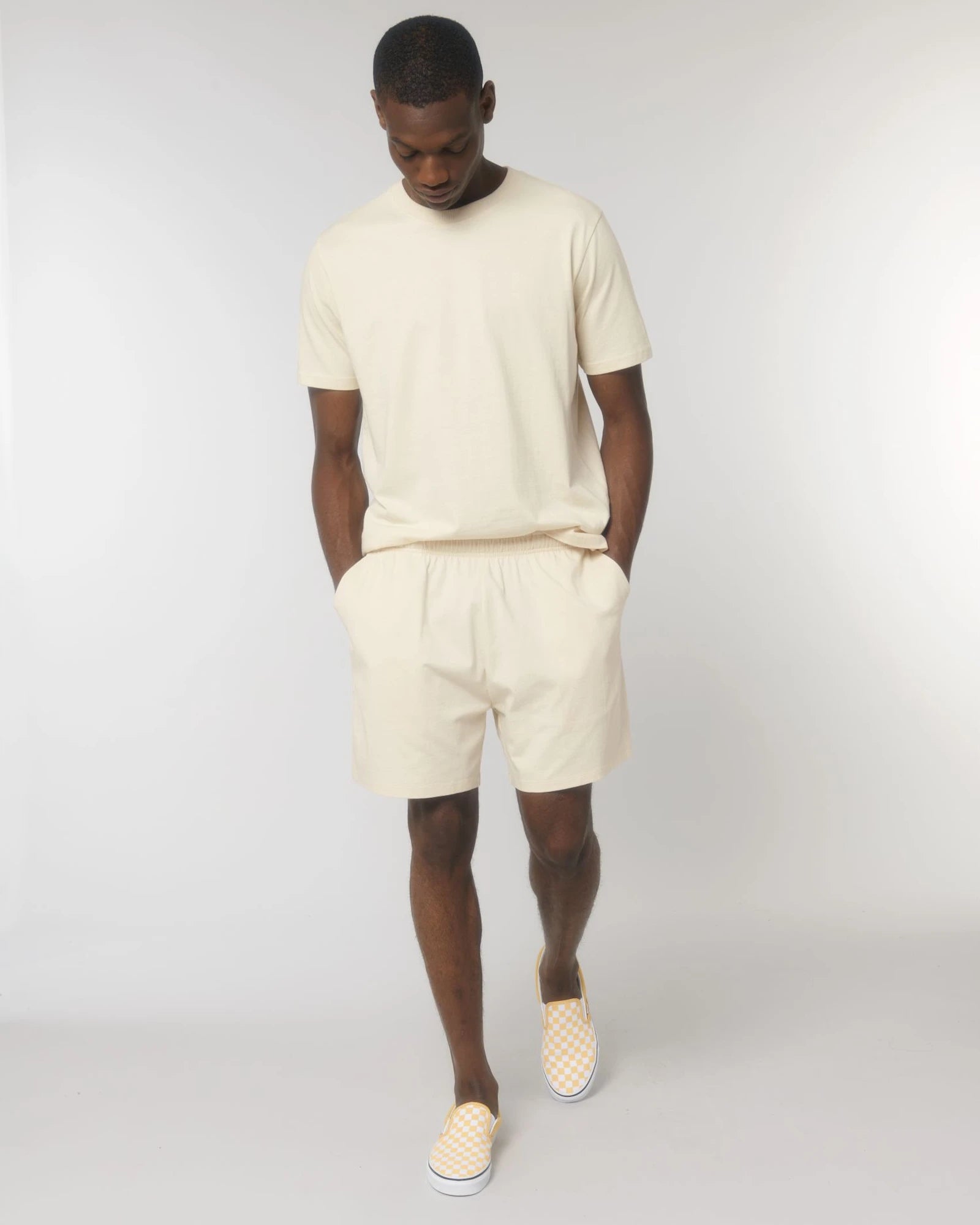 Pantaloncini unisex cotone bio Stanley/Stella Waker da personalizzare - grezzo naturale