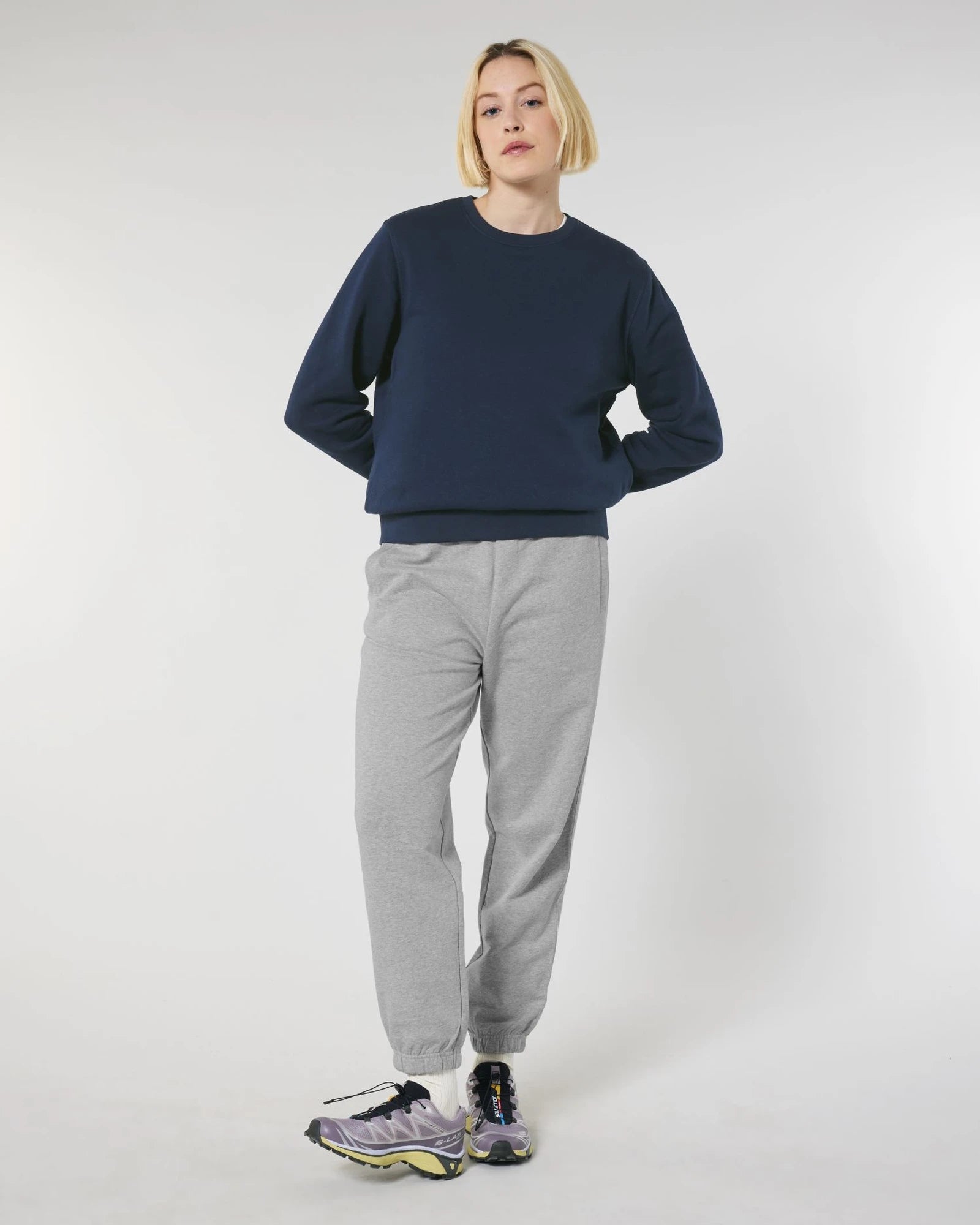 Pantalone jogging bio Stanley/Stella Jammer da personalizzare - Grigio melange