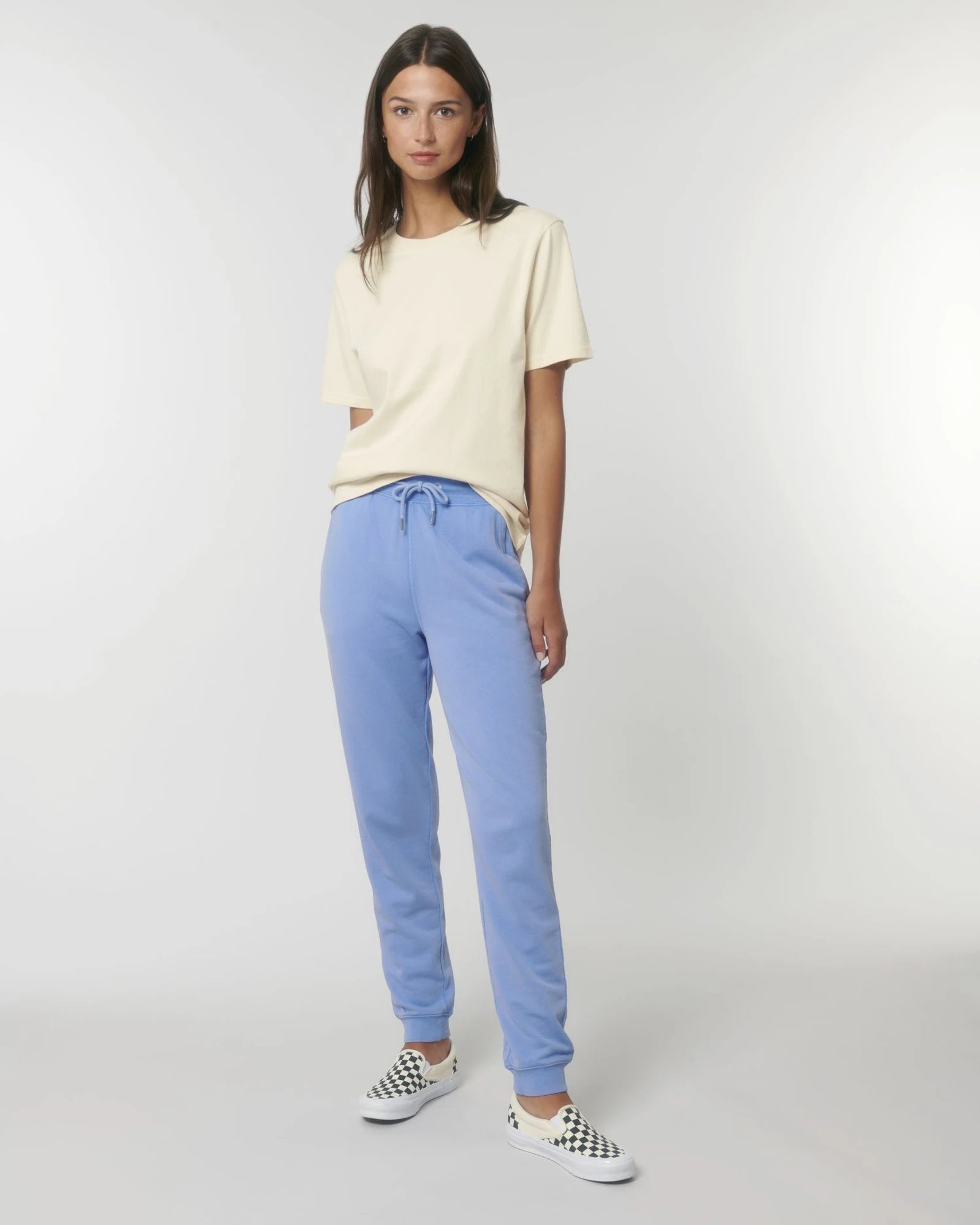 Pantalone jogging Stanley/Stella Mover da personalizzare - Tinto in capo blu swimmer