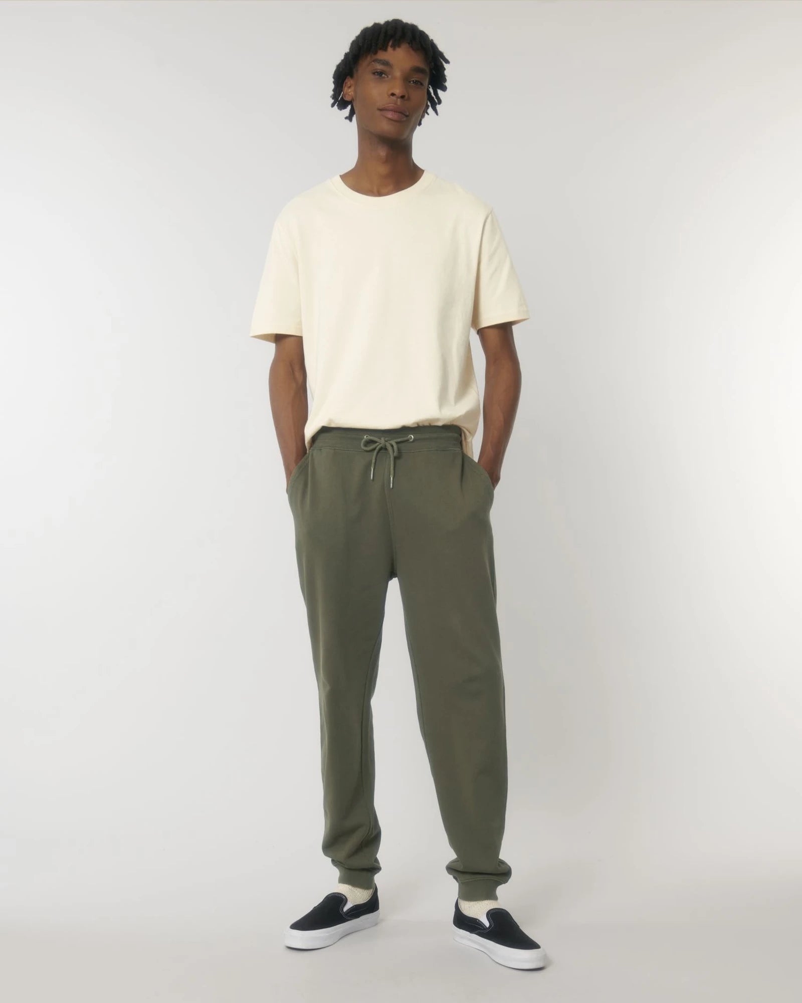 Pantalone jogging Stanley/Stella Mover da personalizzare - Tinto in capo kaki