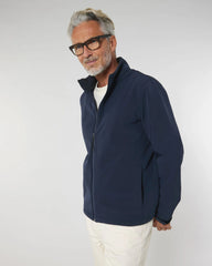 Giacca softshell riciclata Navigator da personalizzare - Blu Navy