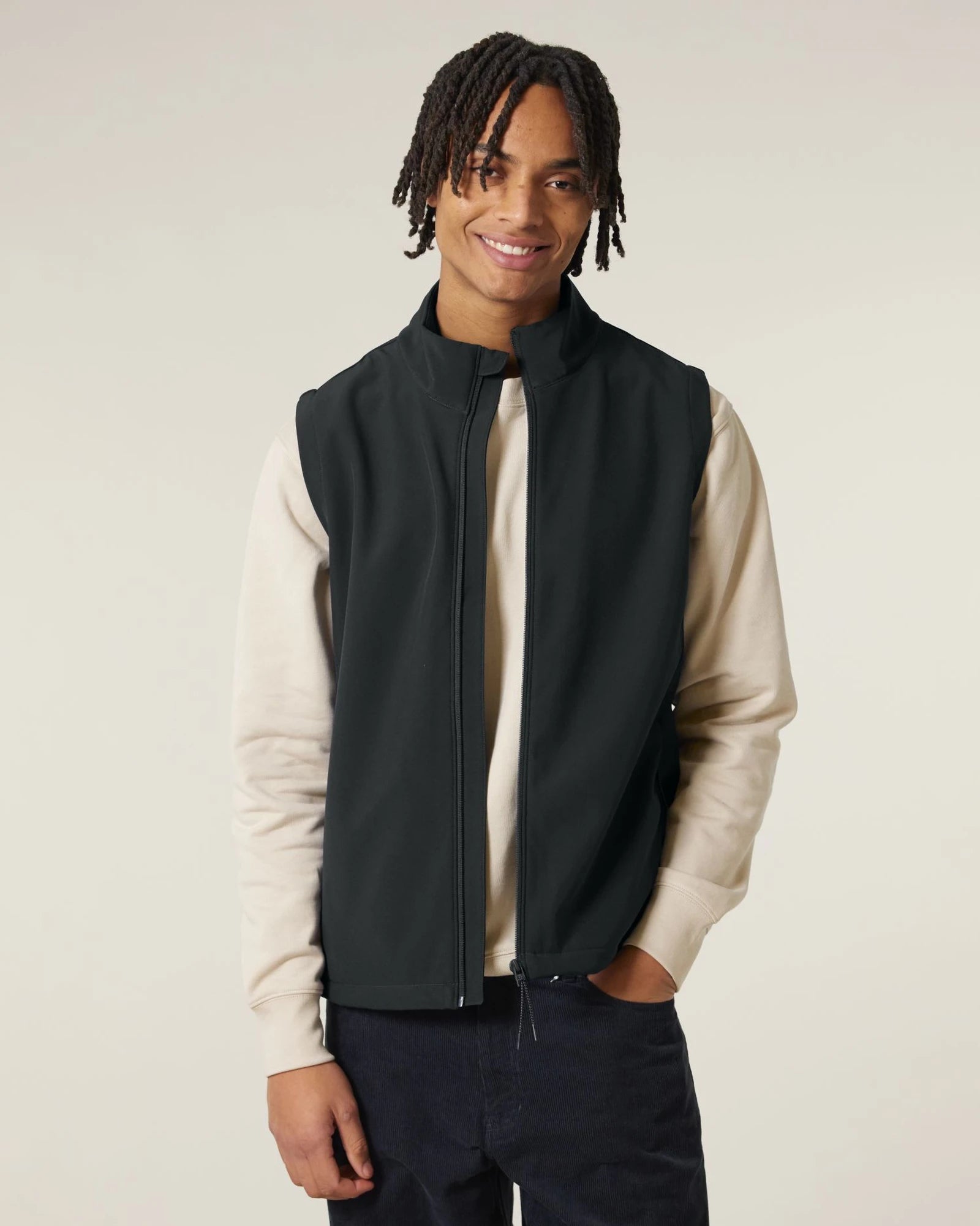Gilet softshell Stanley/Stella Trail Blazer da personalizzare - Nero