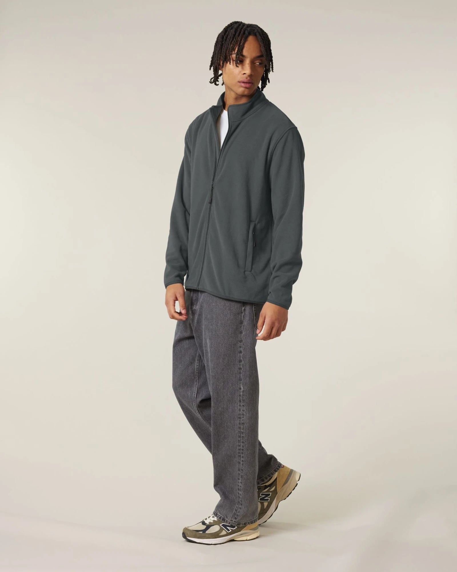 Giacca in pile riciclato Stanley/Stella Guider da personalizzare - Antracite