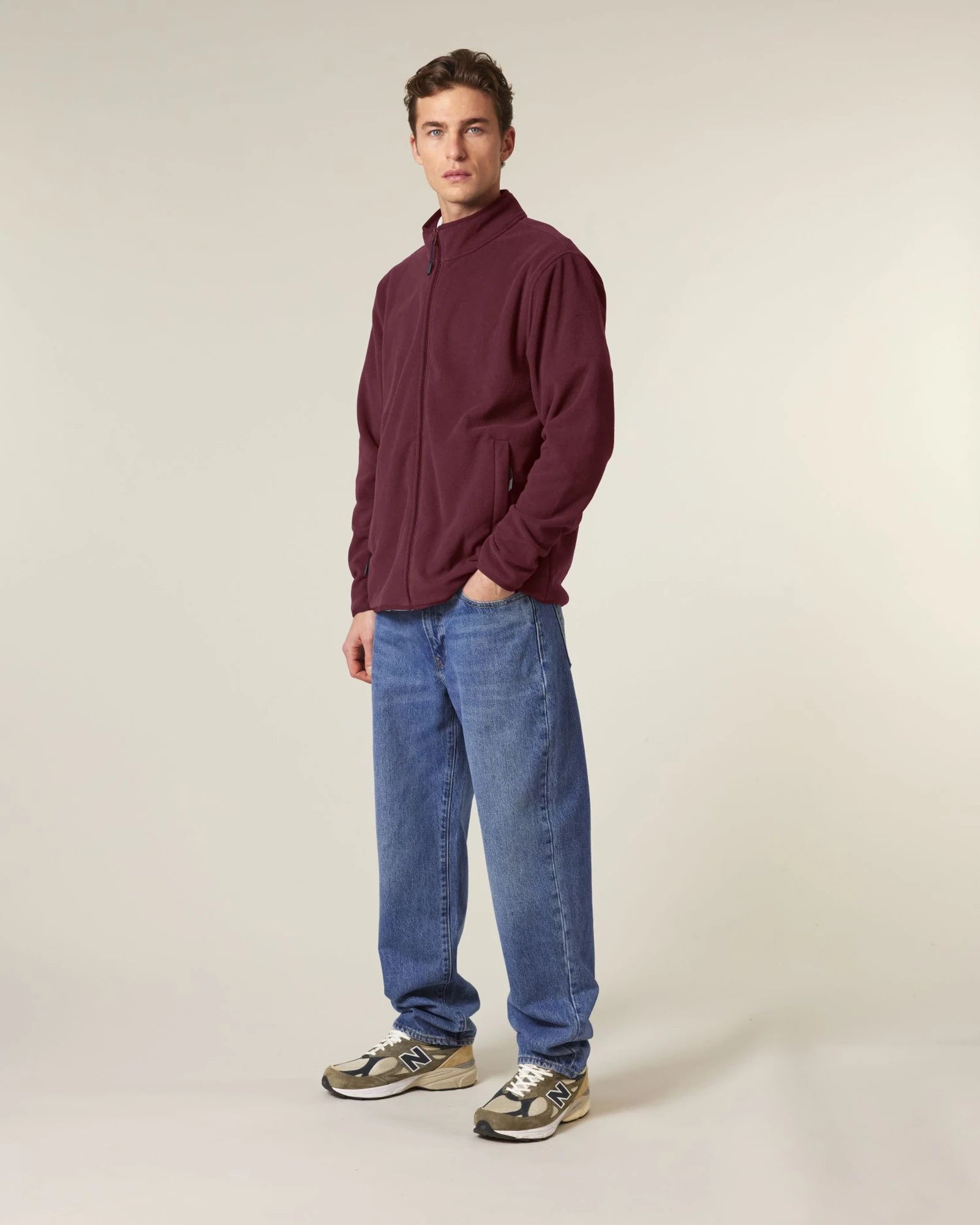Giacca in pile riciclato Stanley/Stella Guider da personalizzare - Bordeaux