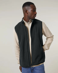 Gilet in pile Stanley/Stella Quester da personalizzare - Nero