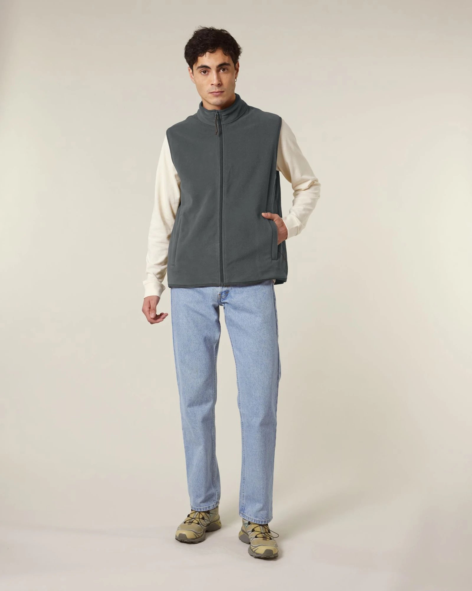 Gilet in pile Stanley/Stella Quester da personalizzare - Antracite
