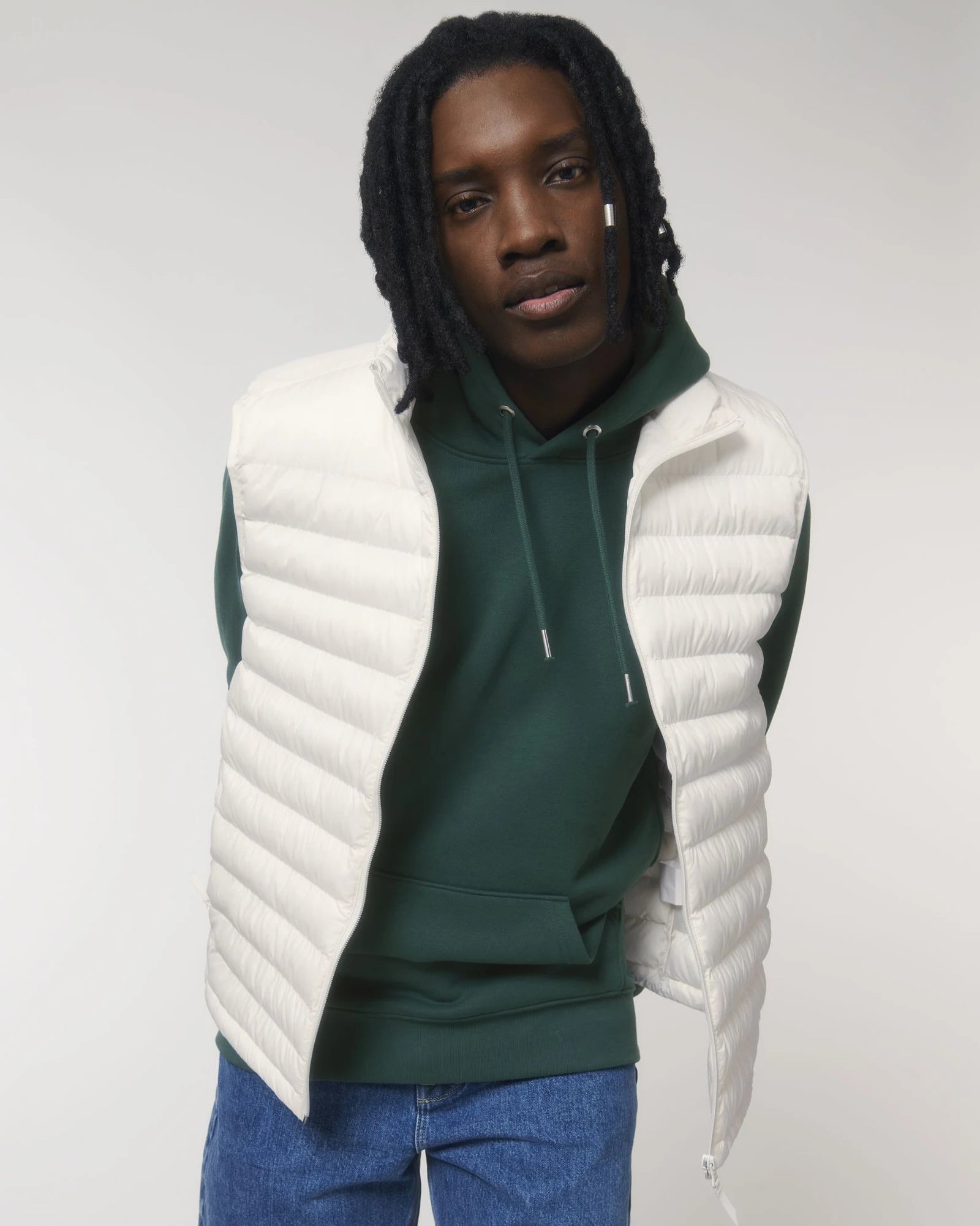 Gilet donna riciclato Stanley/Stella Climber da personalizzare - Bianco sporco