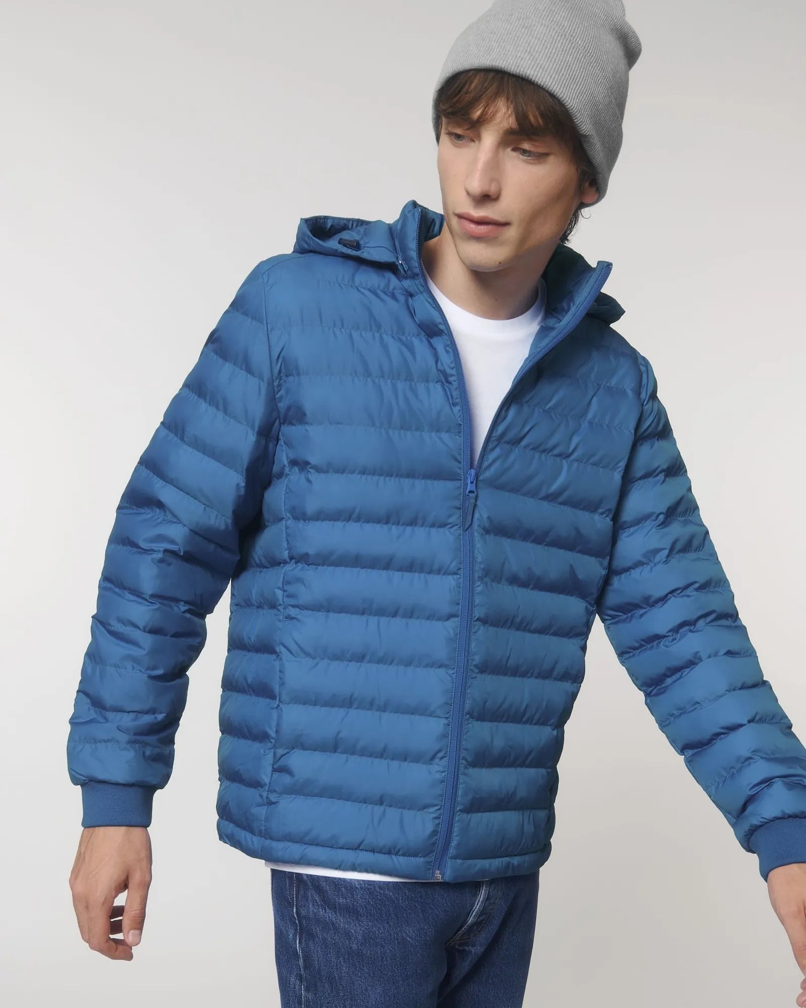 Giacca trapuntata riciclata Stanley/Stella Voyager da personalizzare - Blu royal