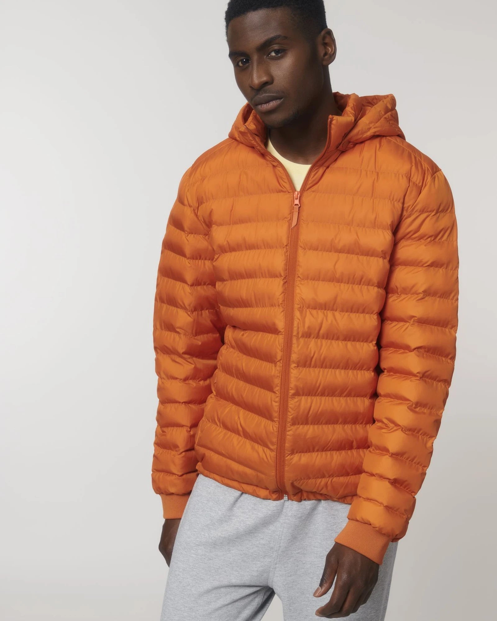 Giacca trapuntata riciclata Stanley/Stella Voyager da personalizzare - Arancione Fiamma