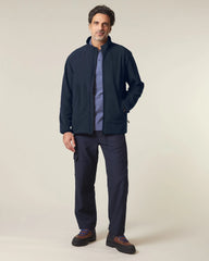Giacca in pile riciclato Stanley/Stella Trekker da personalizzare - Blu Navy