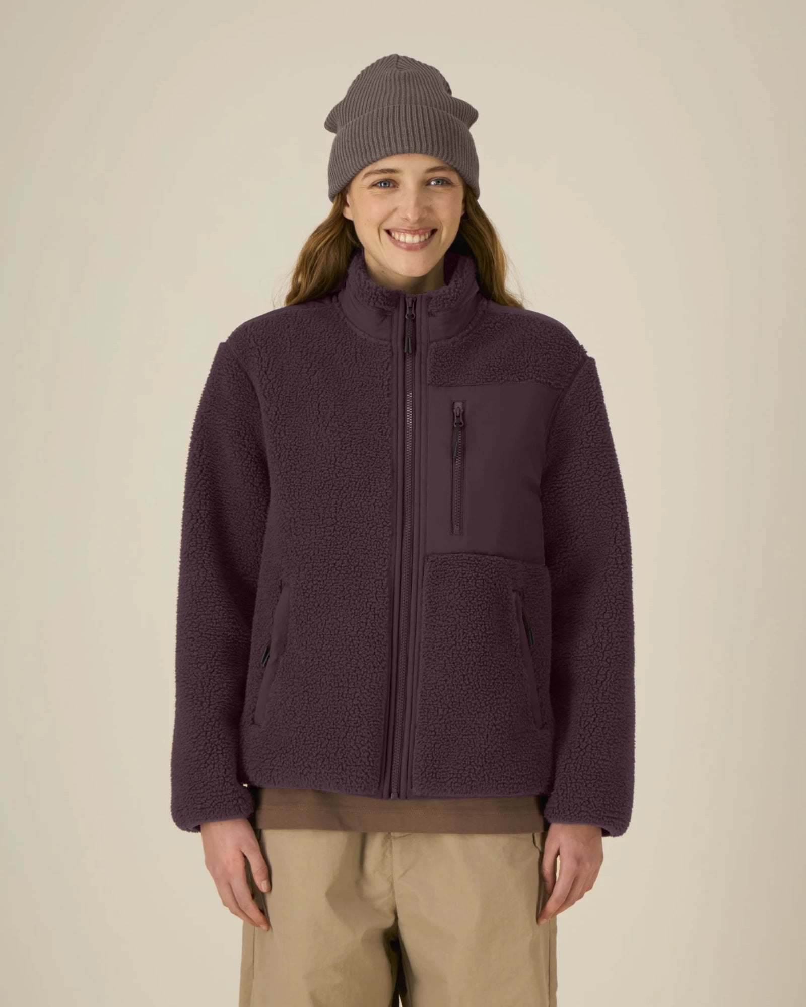 Giacca sherpa riciclata Stanley/Stella Brooker da personalizzare - 11
