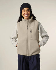 Gilet sherpa Stanley/Stella riciclato da personalizzare - Desert Dust