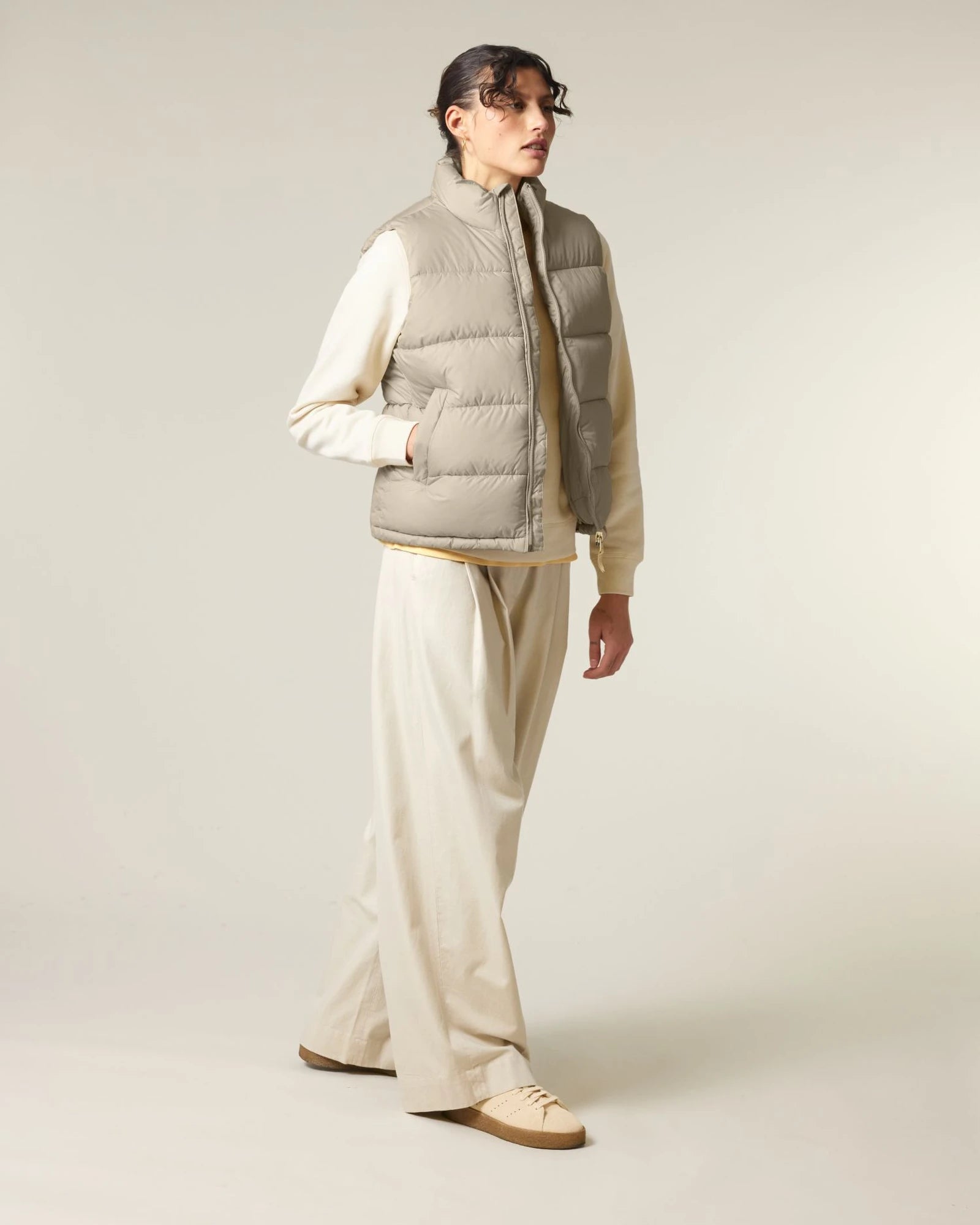Gilet Stanley/Stella poliestere riciclato da personalizzare - Desert Dust