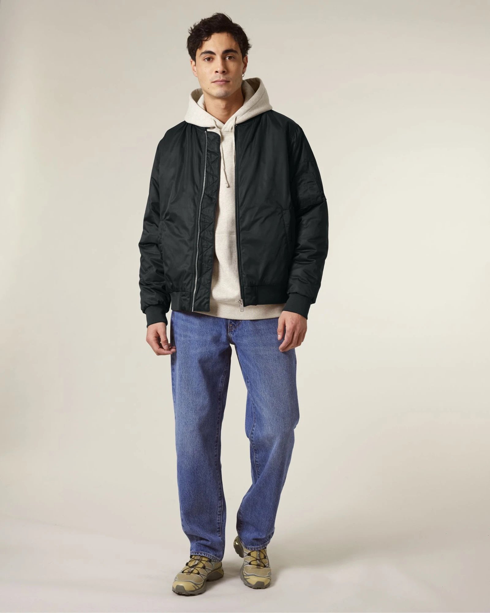 Giacca in pile riciclato Stanley/Stella Guider da personalizzare - Nero