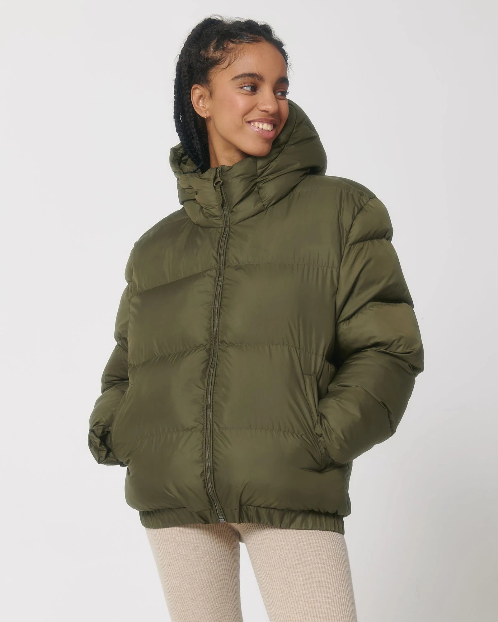 Piumino unisex Stanley/Stella Puffer da personalizzare - Cachi Britannico