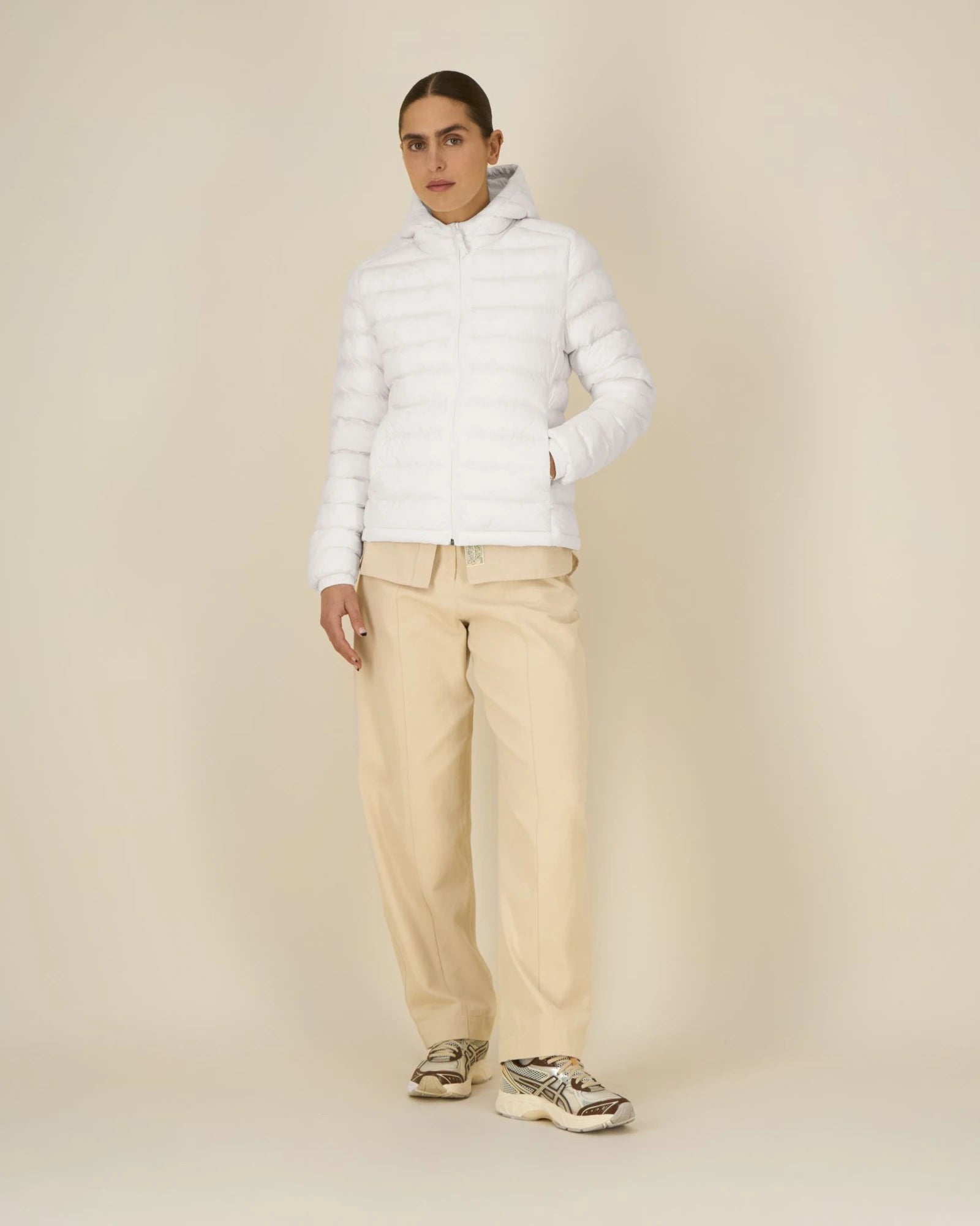 Giacca riciclata Stanley/Stella Voyager 2.0 da personalizzare - Bianco sporco