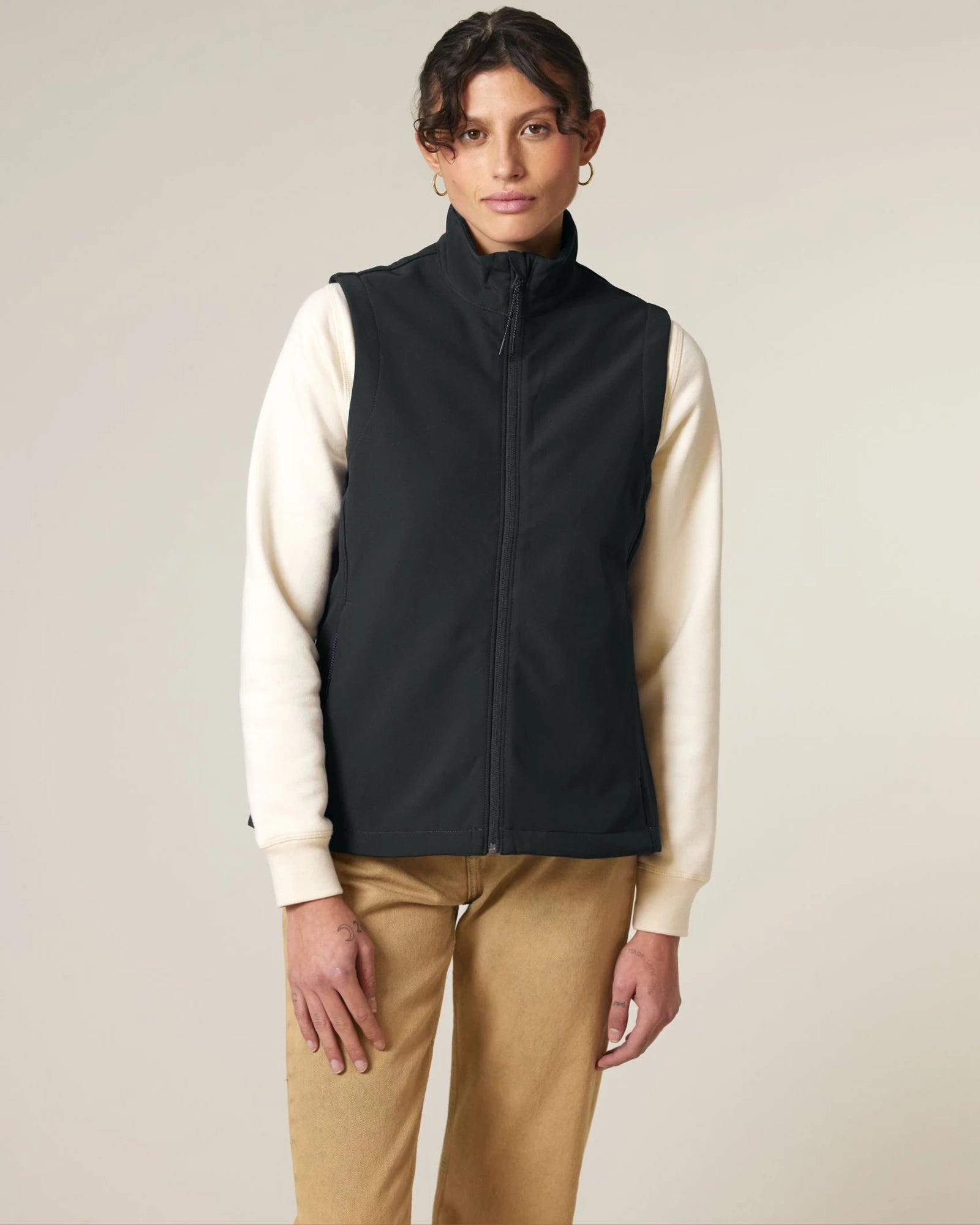 Gilet softshell Stanley/Stella Trail Blazer da personalizzare - Nero