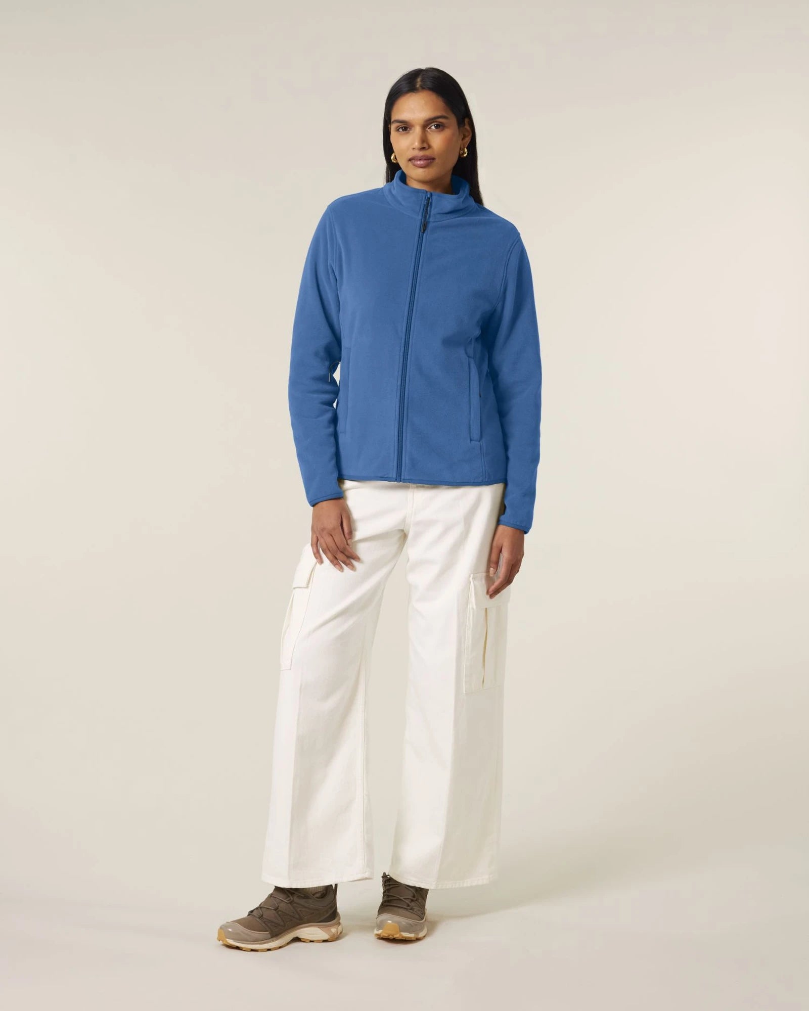 Giacca in pile riciclato Stanley/Stella Guider da personalizzare - Blu Mindful