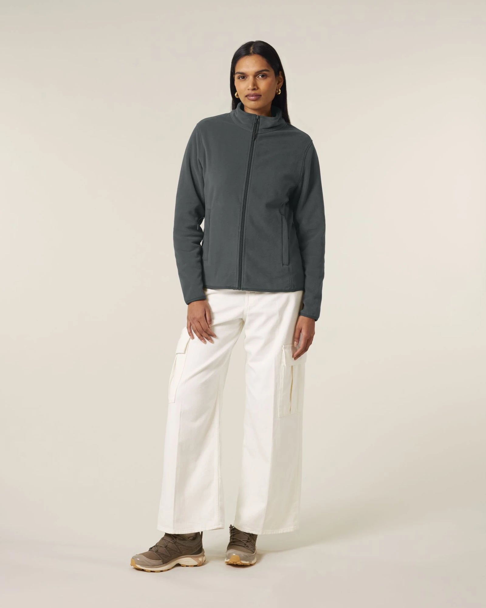 Giacca in pile riciclato Stanley/Stella Guider da personalizzare - Antracite