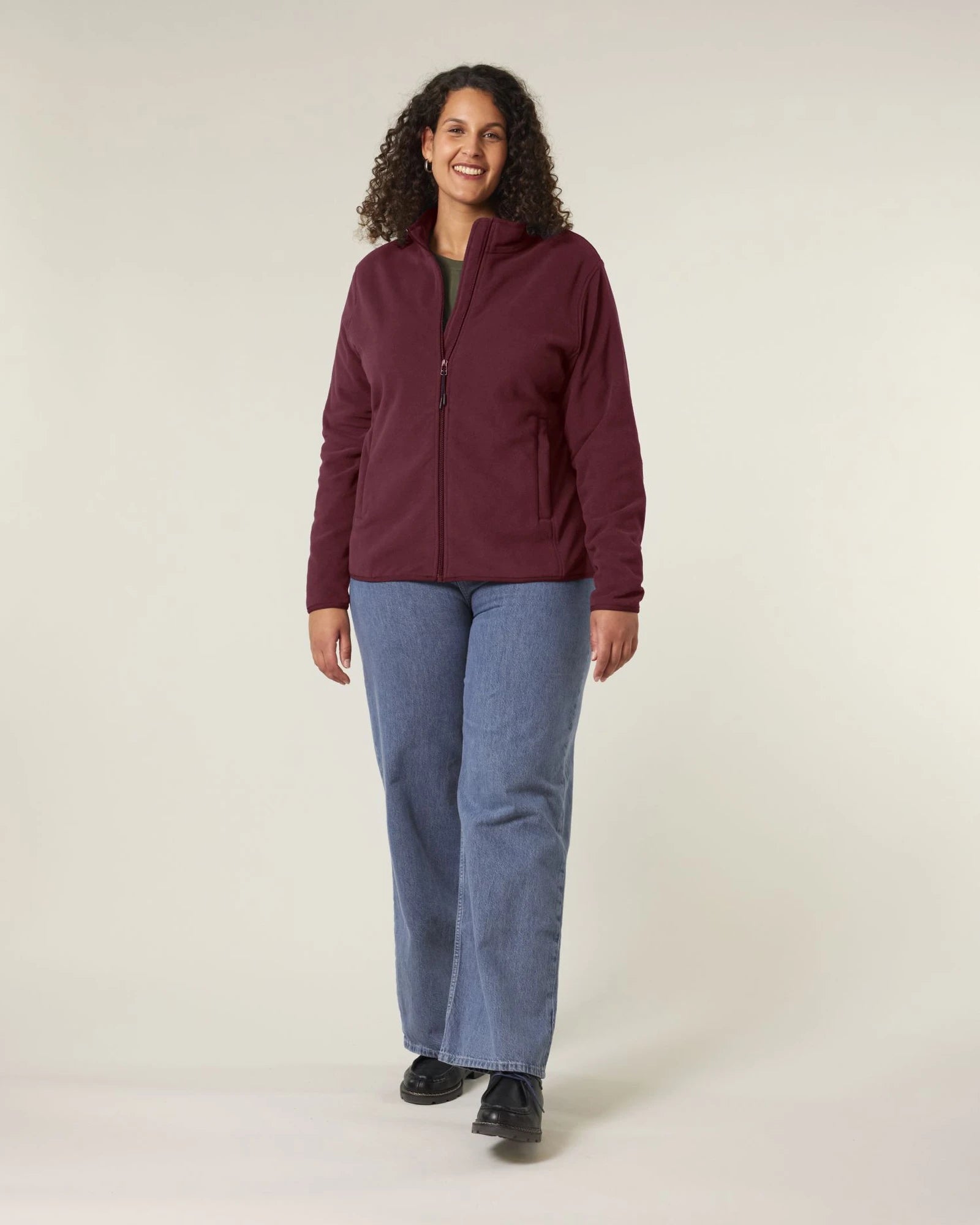 Giacca in pile riciclato Stanley/Stella Guider da personalizzare - Bordeaux