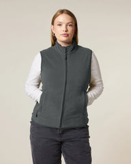 Gilet in pile riciclato Stanley/Stella Quester da personalizzare - Antracite