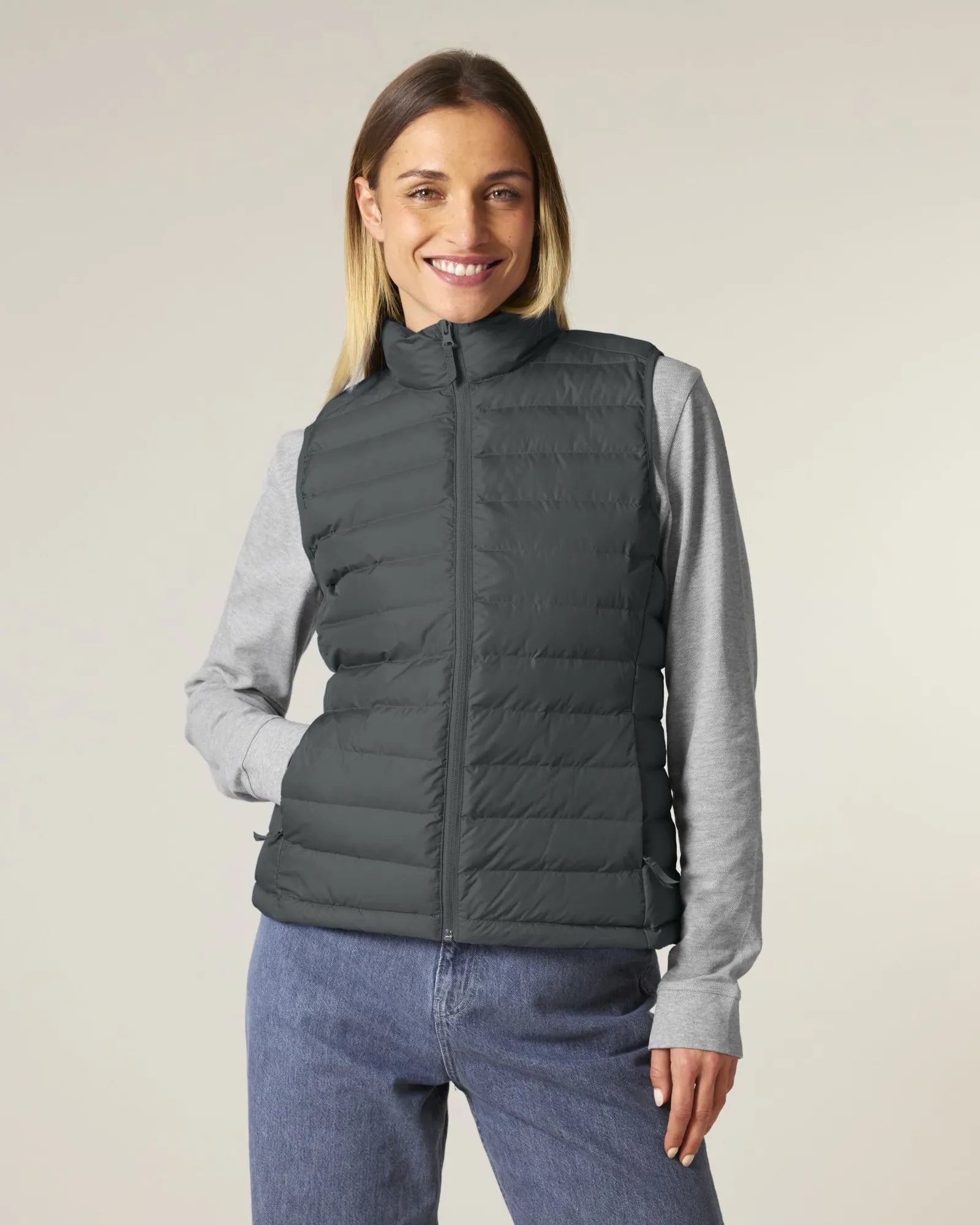 Gilet donna riciclato Stanley/Stella da personalizzare - Antracite